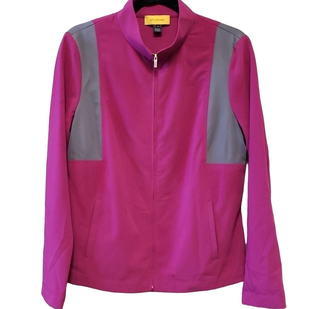 St. John Women's Yellow Lable Lightweight Jacket Size 8